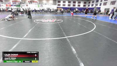 125 lbs Cons. Round 3 - Dante Rigal, Briar Cliff (Iowa) vs Caleb Thomas, Campbellsville (Ky.)