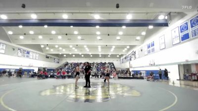 117 lbs Cons. Round 5 - Hayden Fry, Menlo College vs Malana Flores, Bakersfield College