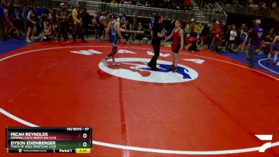 97 lbs 3rd Place Match - Micah Reynolds, Natrona Colts Wrestling Club vs Dyson Eixenberger, Touch Of Gold Wrestling Club