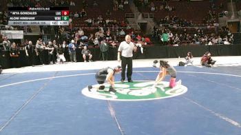 Girls 125 lbs 3rd Place Match - Aloni Hinshaw, West Mesa vs Mya Gonzales, Legacy Academy