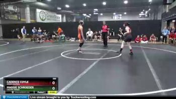 155 lbs Champ. Round 2 - Maggie Schroeder, Colfax-Mingo vs Cadence Coyle, Sioux Central