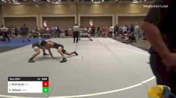 130 lbs Consi Of 8 #1 - Jose Rodriguez, Kings Wrestling vs Xzavier Salazar, Hawks Athletic Club