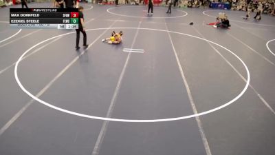 8U - G Cons. Round 1 - Max Dornfeld, St. Francis Gladiators Wrestling Club vs Ezekiel Steele, Forest Lake Wrestling Club