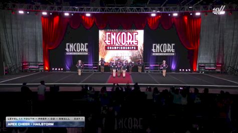 Apex Cheer - Hailstorm [2025 L1.1 Youth - PREP - D2 - Small Day 1] 2025 Encore Grand Nationals
