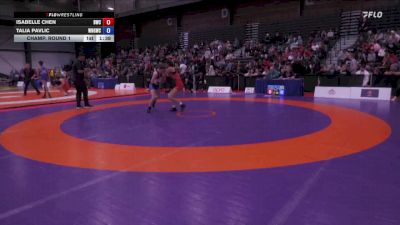49kg Champ. Round 1 - Isabelle Chen, Bhullar Wrestling Club vs Talia Pavlic, WAMMA Next Gen Wrestling Club