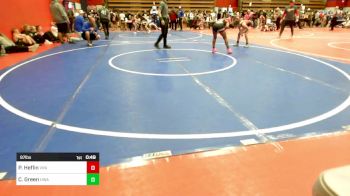 97 lbs Rr Rnd 2 - Paisley Heflin, Vinita Kids Wrestling vs Chloe Green, HURRICANE WRESTLING ACADEMY