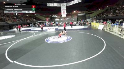 67 lbs Cons. Rd Of 16 - Andrew Santillan vs Preston Klahn