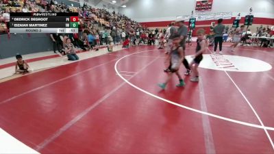 55-57 lbs Round 3 - Eizaiah Martinez, Valley Wrestling vs Dedrick DeGroot, Platte Valley
