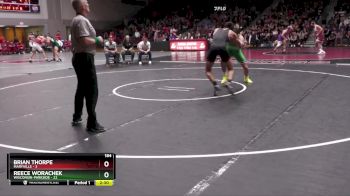 184 lbs Finals (2 Team) - Reece Worachek, Wisconsin-Parkside vs Brian Thorpe, Maryville