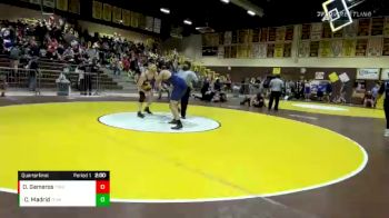 220 lbs Quarterfinal - Caleb Madrid, Temecula Valley vs Oscar Gameros, Trabuco Hills