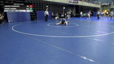 140 lbs Quarterfinal - Ashton Thompson, Dhs vs Daniel Kornev, Richboro