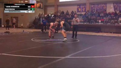 215 lbs Quarterfinal - Gage Robinson, Thunder Basin High School vs Juan Rocha, Cheyenne East