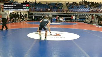 120 lbs Round 1 (16 Team) - Benjamin Sayers, Oconee County vs Grant Dykes, Long County