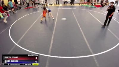 106 lbs Quarterfinal - Dimitri Dobre, IL vs Ryker Clobes, MN