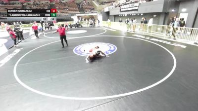 113 lbs Cons. Rd Of 16 - Landon Wakabayashi, Vacaville High School Wrestling vs Jayden Gonzalez, Central Valley Bengals