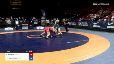 55 kg Quarters - Samantha Klingel, Army (WCAP) vs Cheyenne Sisenstein, Team Tornado Wrestling Club