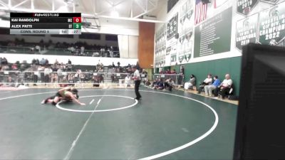 132 lbs Cons. Round 4 - Kai Randolph, Mira Costa vs Alex Patti, South Torrance
