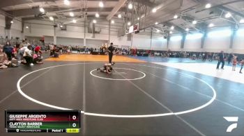 52 lbs Cons. Semi - Clayton Barber, Texas Select Wrestling vs Giuseppe Argento, Katy Area Wrestling Club