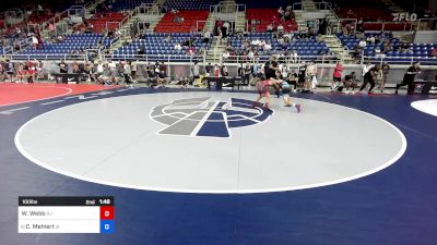 100 lbs Rnd Of 64 - William Webb, NJ vs Coy Mehlert, IA