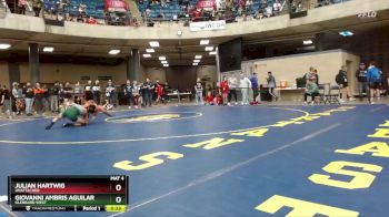 106 lbs Champ. Round 3 - Giovanni Ambris Aguilar, Glenbard West vs Julian Hartwig, Unattached