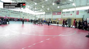 115 lbs Cons. Round 5 - Candice Carandang, Dublin vs Cecile Michener, Healdsburg