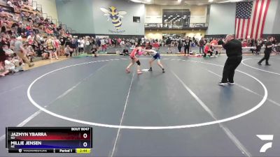 130 lbs Quarterfinal - Jazmyn Ybarra, ND vs Millie Jensen, NE