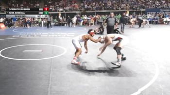 D 2 157 lbs Semifinal - Dominick Durham, Archbishop Rummel vs Jose Argenal, Comeaux