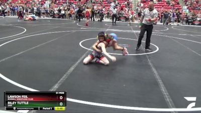 73 lbs Round 2 - Riley Tuttle, SAW vs Lawson Feil, Russell Wrestling Club