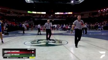 4A 215 lbs Champ. Round 1 - Jayden Lee Begay, Northwest vs Jerome Martinez, Taos