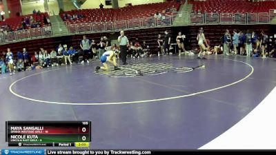 105 lbs Round 5 (8 Team) - Maya Sangalli, Omaha Westside Girls vs Nicole Kuta, Lincoln East Girls