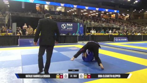 Bria Elizabeth Klepper vs Natalie Gabriella Bisaha 2025 Pan Kids Jiu-Jitsu IBJJF Championship