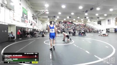 150 lbs Champ. Round 1 - Michael Schrader, Ventura vs Michael Darr, Baldwin Park