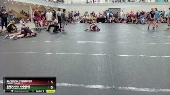 98 lbs Round 1 (4 Team) - Jackson Stouffer, Cozart Trained vs Breanna Higgins, BHWC Florida Supreme