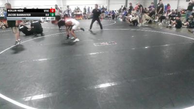 144 lbs Round 3 (4 Team) - Jacob Bannister, Reverence United Blue vs Kollin Kidd, West Forsyth Wrestling Club