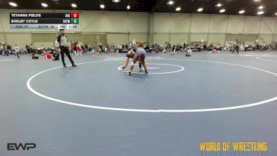 140 lbs 3rd Place - Teyanna Fields, Aztec Lady Warriors vs Shelby Coyle, Sisters On The Mat