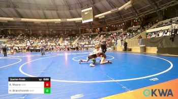 92 lbs Quarterfinal - Beau Moore, Gore Pirates Youth Wrestling vs Hunter Branchcomb, Heat