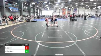 170 lbs Consi Of 8 #2 - Branson John, CA vs Carlos Garcia, CA