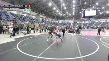 94 lbs Quarterfinal - Amelia Martinez Guzman, Denver West Cowboys Wrestling vs Madilynn Gallegos, Mile High WC
