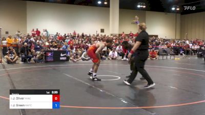 70 kg Semis - Jordan Oliver, NYAC vs James Green, Nebraska Wrestling Training Center