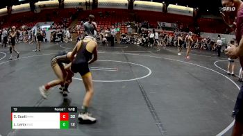 72 lbs Finals (2 Team) - Logan Lenix, Empyre WC Maroon vs Sebastian Scott, Meridian Maniacs