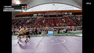 5A 285 lbs Cons. Round 1 - Luke Wilford, Vallivue vs Sam Atkin, Jerome