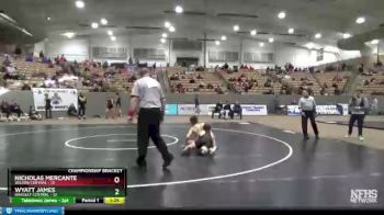 120 lbs Semis & 1st Wb (8 Team) - Wyatt James, Bradley Central vs Nicholas Mercante, Wilson Central