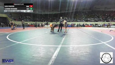 Consi Of 8 #2 - Lexi Porter, Pawhuska Huskies JH vs Lauren Rhodes, Eastside Pride Wrestling Club