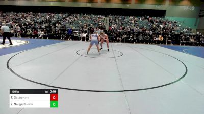 190 lbs Consi Of 8 #2 - Trevyn Gates, Pleasant Grove vs Zac Sargent, Morgan