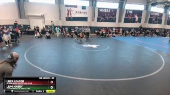 65 lbs 1st Place Match - Luca Leader, Spring Klein Wrestling Club vs Lium Kinsey, Takedown Elite Wrestling