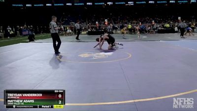 D3-144 lbs Cons. Round 1 - Treydan Vanderkooi, Allegan HS vs Matthew Adams, Swan Valley HS