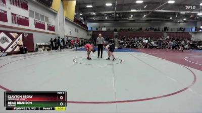 138 lbs Cons. Round 2 - Beau Branson, Mohave vs Clayton Begay, Monument Valley