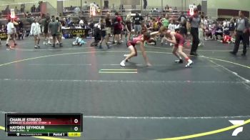 90 lbs Quarterfinals (8 Team) - Charlie Strezo, American Gladiators-Storm vs Hayden Seymour, Team Alpha