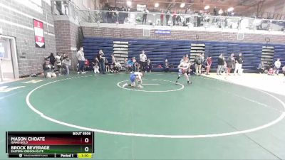 67 lbs Round 1 - Mason Choate, Idaho Gold vs Brock Beverage, Eastern Oregon Elite