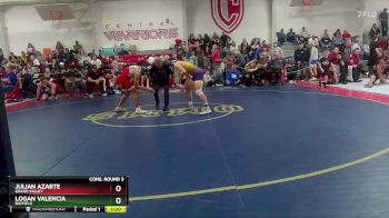 132 lbs Cons. Round 3 - Julian Azarte, Grand Valley vs Logan Valencia, Bayfield